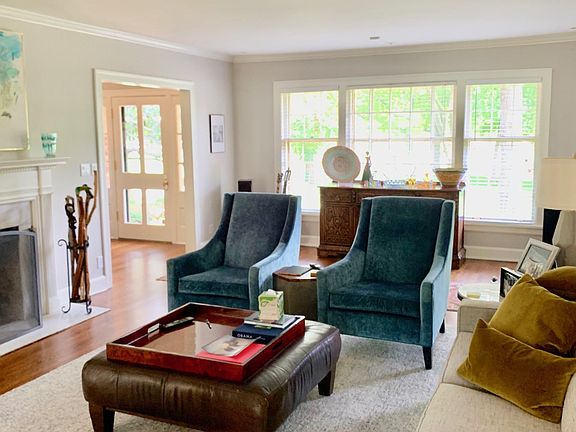 Living room facing front of home and front door