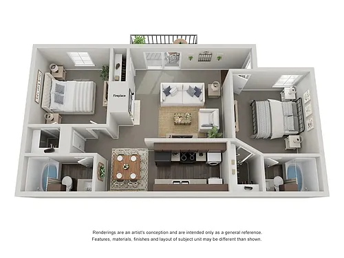 Floor plan M 2X2