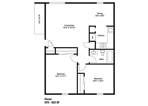 Floor plan Pecan / Cypress
