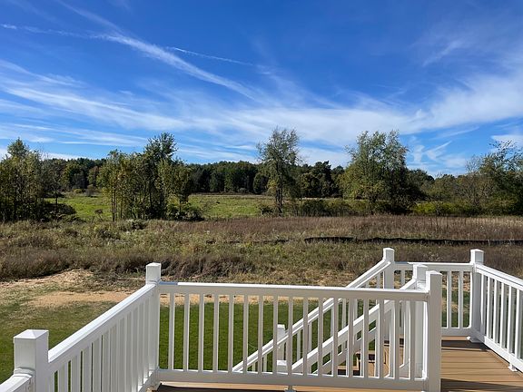 View from deck. No houses behind back yard.