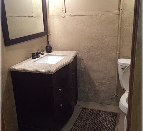 basement 1/2 bath