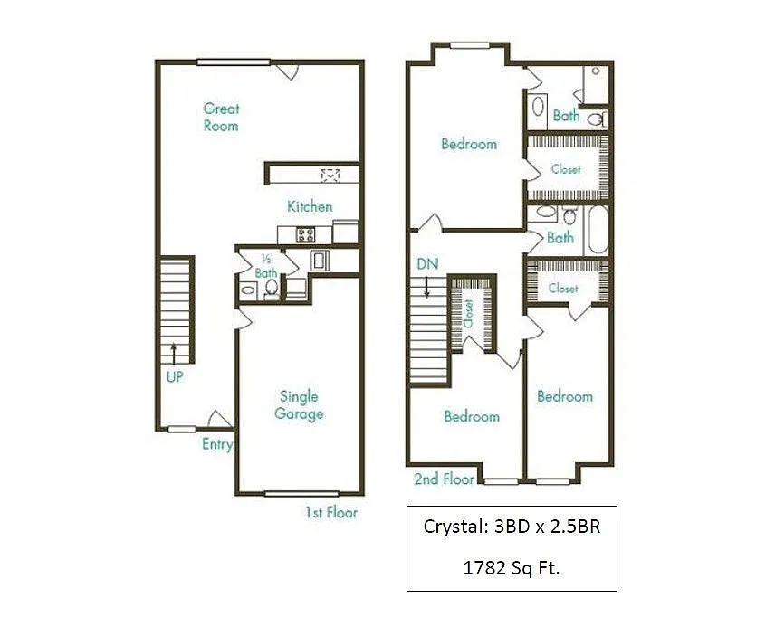 Floor plan Crystal at Main