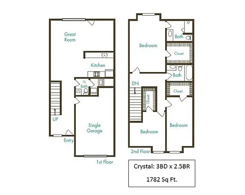 Floor plan Crystal at Main