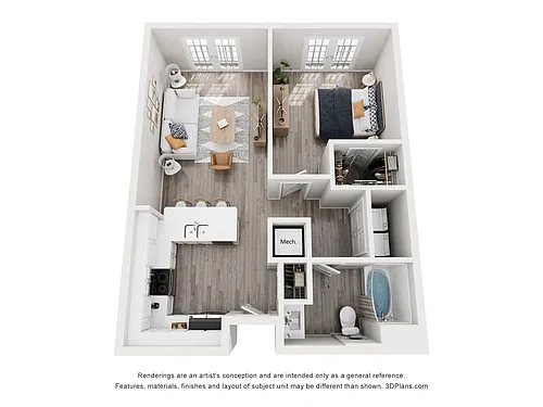 Floor plan A1BR