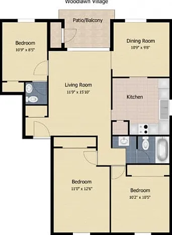 3 Bedroom Apartment 3 Bedroom Apartment