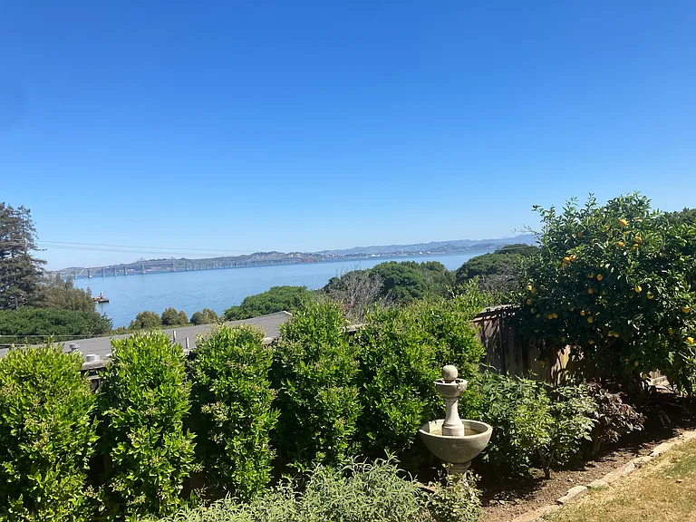 Backyard view of Richardson Bay
