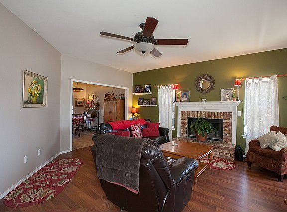 Cozy living room with fireplace