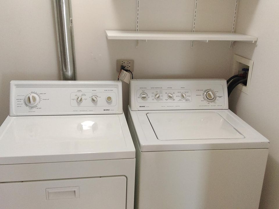 Washer and dryer in unit