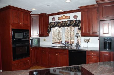 View from countertop seating