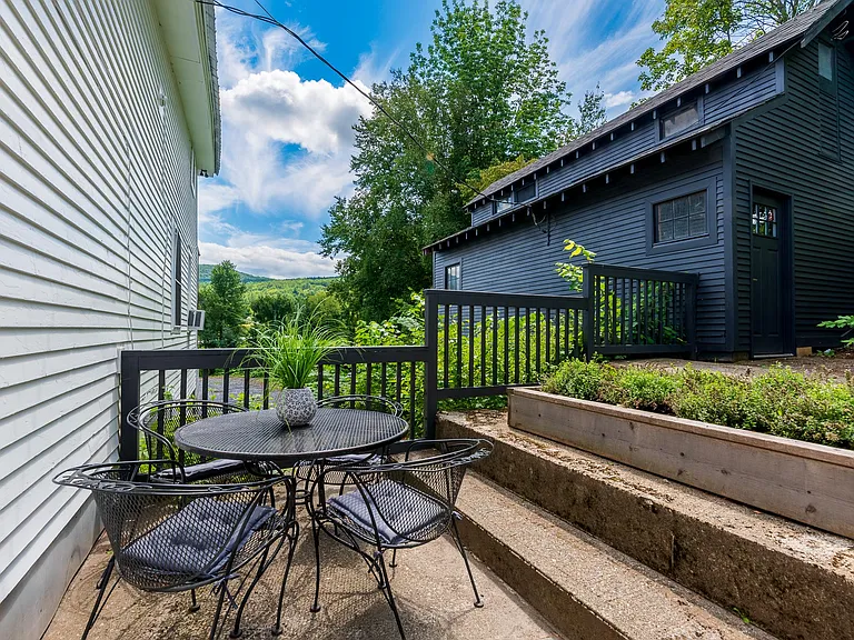 Patio and garden space dining area