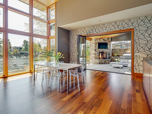 Outdoor living room directly adjacent to the Great Room.