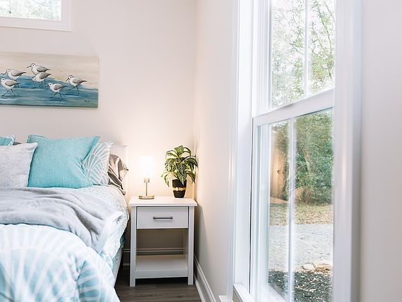 Again, there are block-out curtains and a shade on the window now.