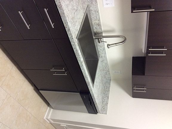 Sleek Cabinets with Deep Sink