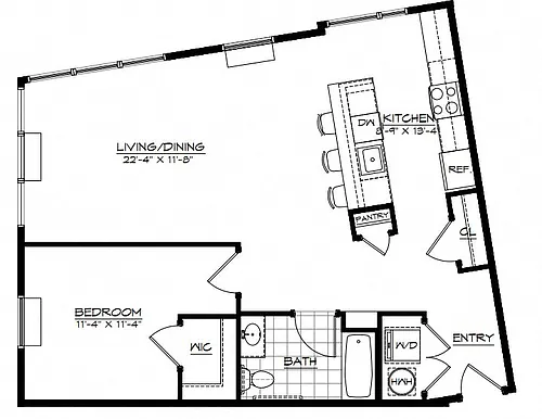 Floor plan 1J