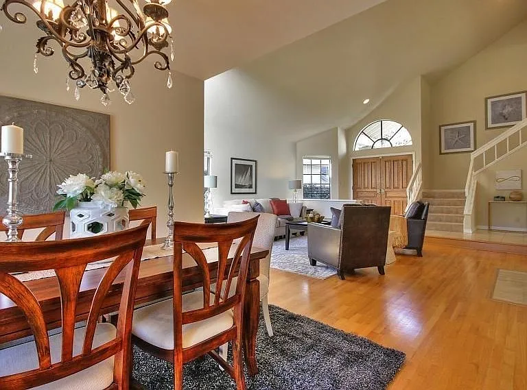 Dining Room Overlooking Living Room