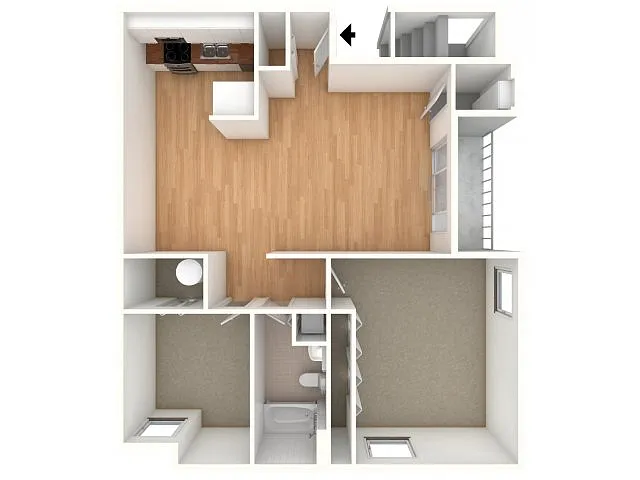 Floor plan Two Bedroom