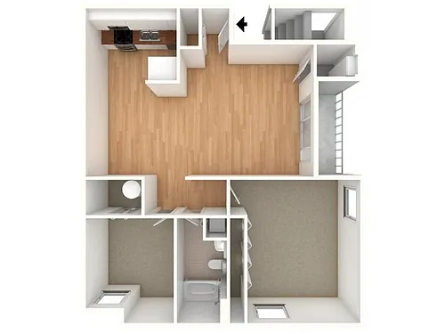 Floor plan Two Bedroom