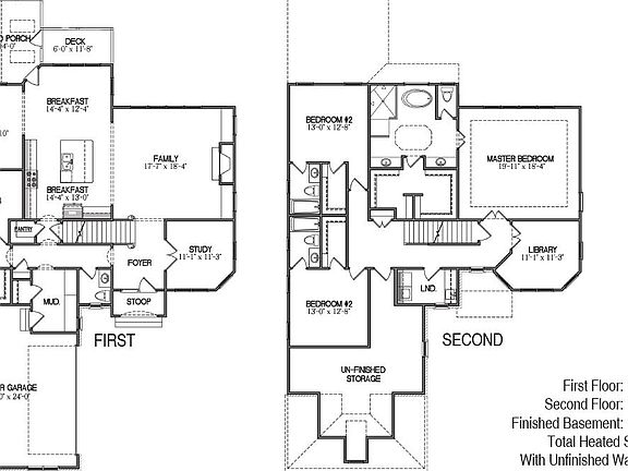 1st and 2nd floor plan
