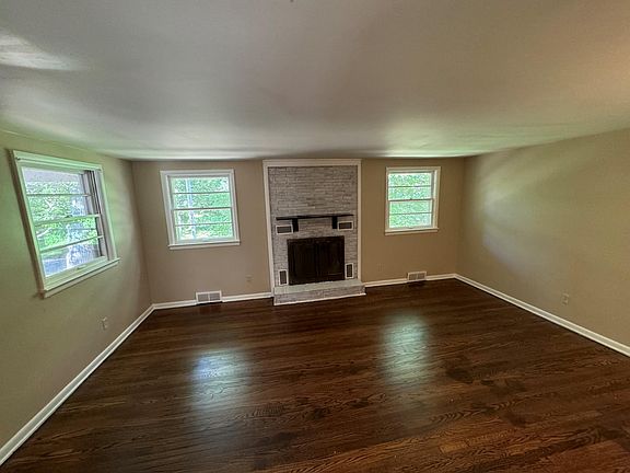 Living room with beautiful hardwood floors.