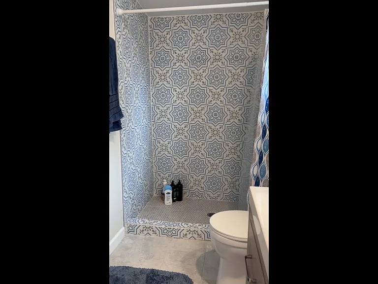 Spacious shower