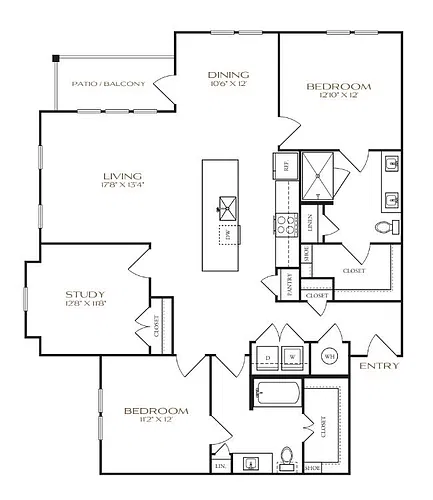 Floor plan B3