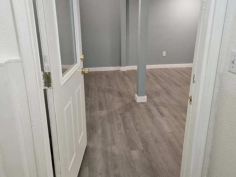 Front door and living area