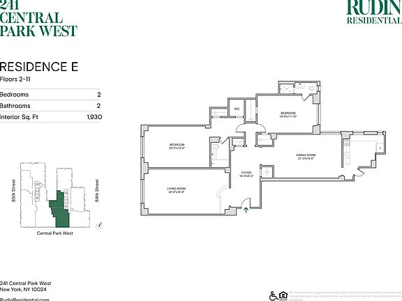 2nd image of 241 Central Park W APT 4E