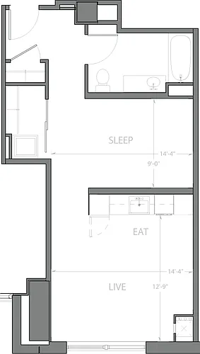Floor plan Studio C