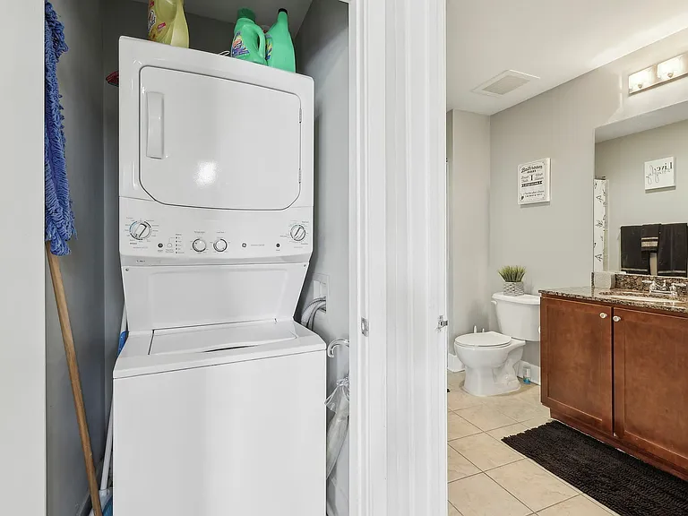 In-unit washer and dryer