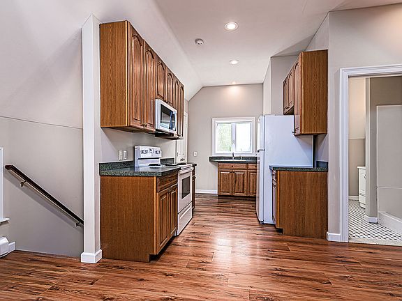 upstairs hallway and kitchen