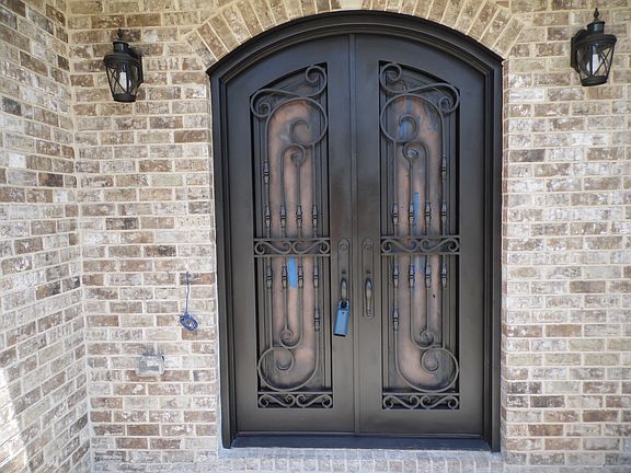 Arched Metal front door