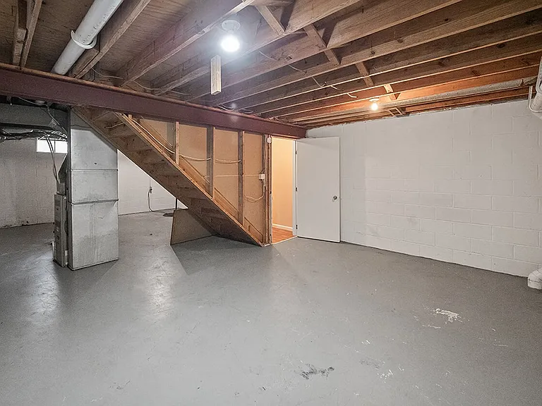 Unfinished Basement in Home