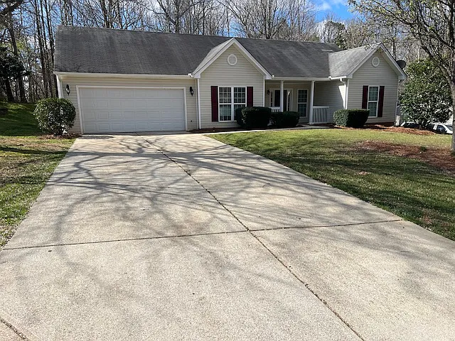 Double wide driveway