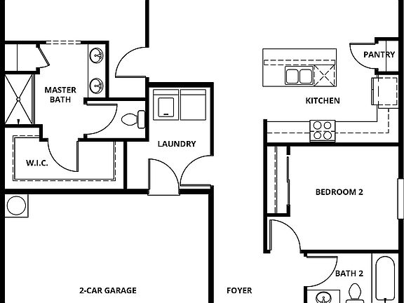 The Keller has a chef ready kitchen and spacious family room.