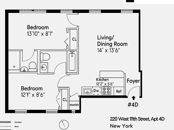 2nd image of 220 W 111th St APT 4D