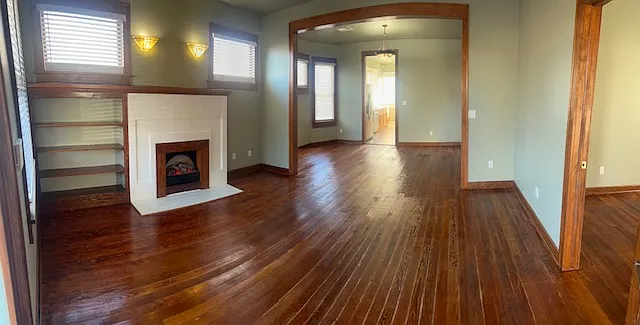 Living Room to dining room from front door view