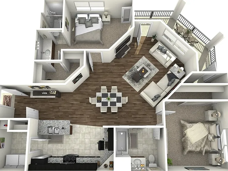Corbin Crossing Luxury Apartments in Overland Park, KS - 2 Bedroom Hawthorne Corbin Crossing Luxury Apartments in Overland Park, KS - 2 Bedroom Hawthorne