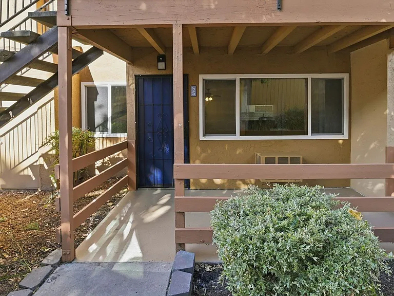 A Downstairs Front Entry at Vista Flores Apartments