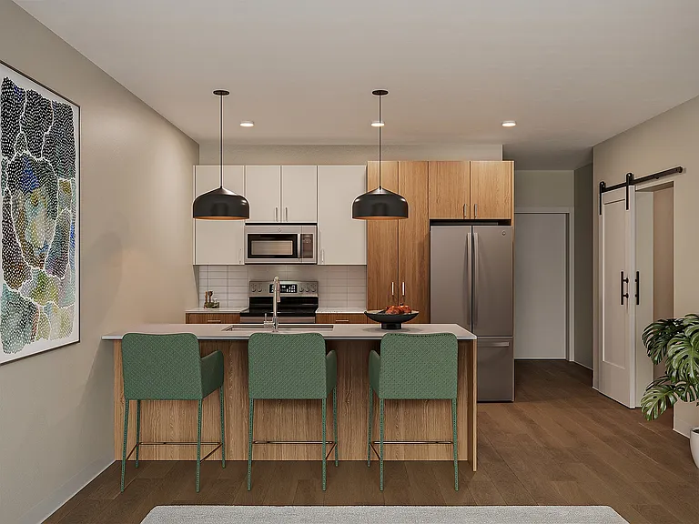 Polaris 1 BR + Den - Kitchen