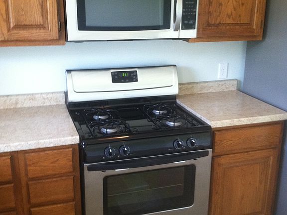 New microwave and gas range