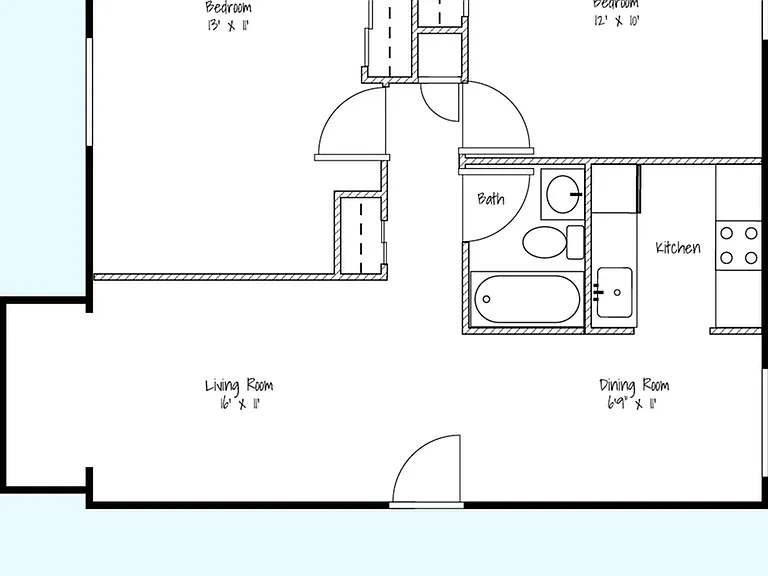 2 Bedroom 2 Bedroom