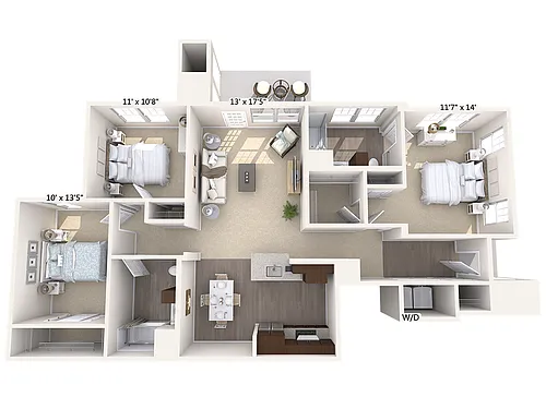 Floor plan C1-AC