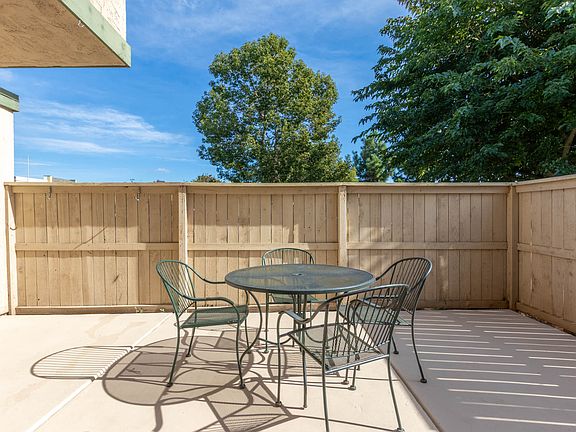 Fenced patio