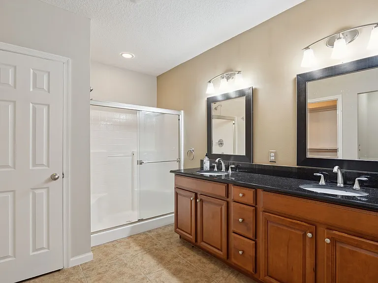 Primary Suite (walk-in shower, dual sinks, walk-in closet)
