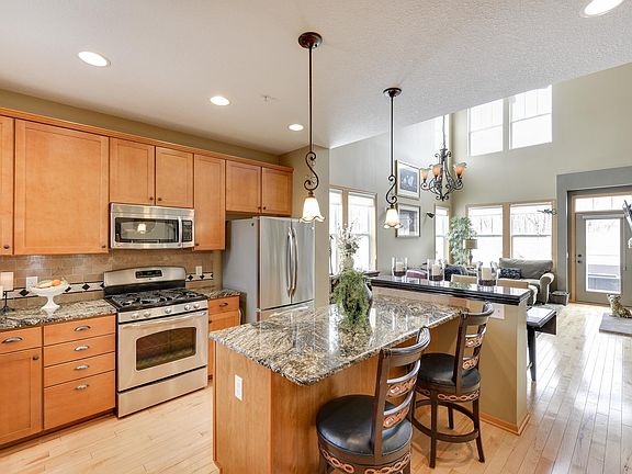Maple cabinetry and flooring.