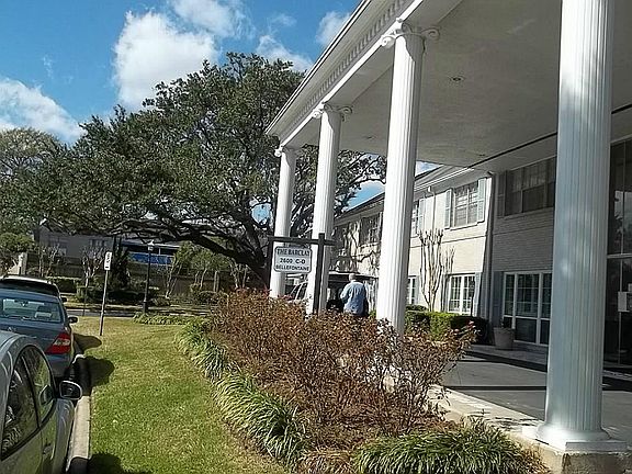 Elegant entrance to the building