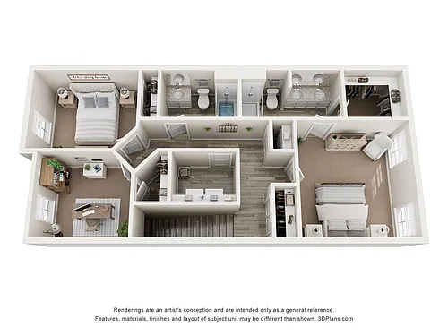 Floor plan 3BR THEF