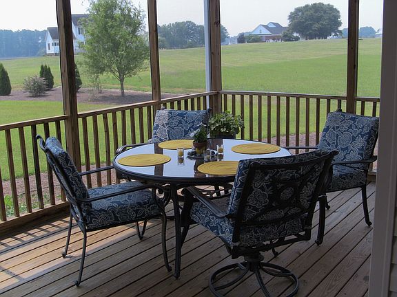 screen porch and view