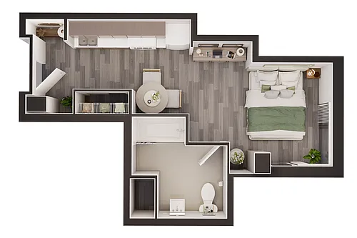 Floor plan Studio