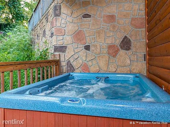 Luxuriate in the decks hot tub